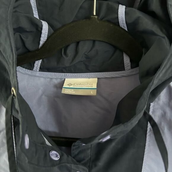 Columbia PFG Purple Pullover Windbreaker Sz Lg Outdoor Hiking - Picture 5 of 16